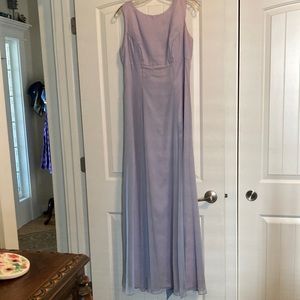 Lavender chiffon/lined bridesmaid dress.